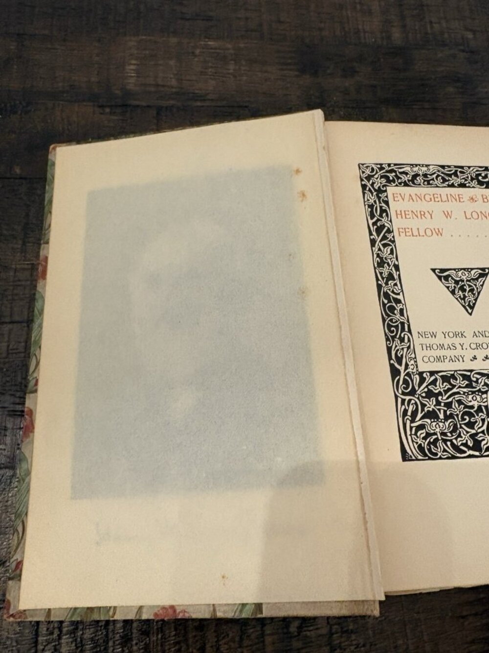 1893 Evangeline, A Tale Of Acadie by Henry Wadsworth Longfellow Rare Flower HC - Picture 12 of 16